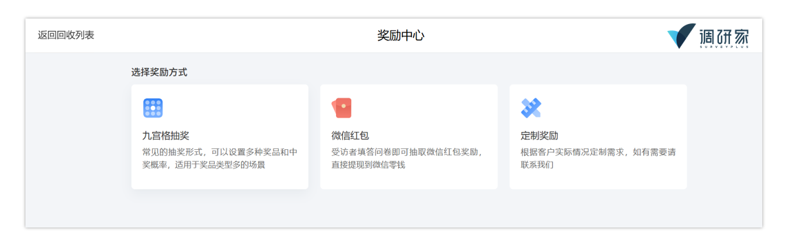 调研家九宫格抽奖和微信红包示意图